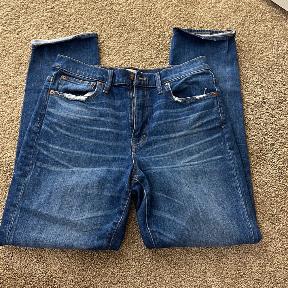 High rise Slim Dark Wash Madewell Boyjean